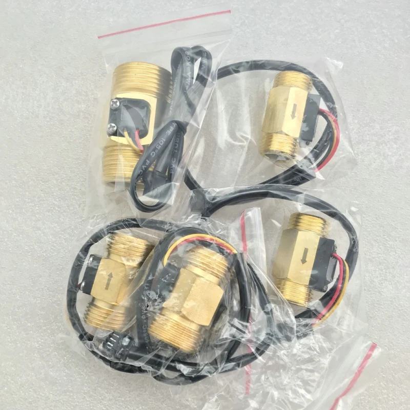 Смешанные образцы USC-HS21TI+ USC-HS43TI+ USC-HS10TA латунный корпус Датчик Холла Расход воды мужской G1/" G3/4" G" DN15/20/25 мм