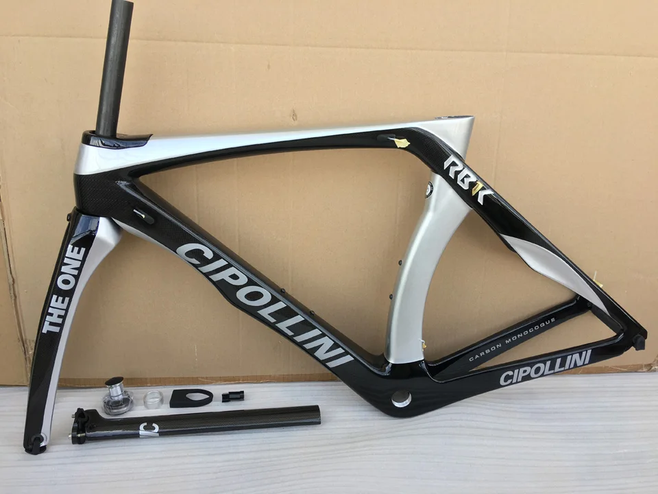 Excellent 2018 newest carbon road bike frame black grey Cipollini RB1K THE ONE Carbon Road Frame free shipping di2 bike carbon road frame 1