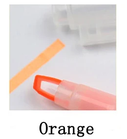 Orange CXZY кавайный конфетный цвет ручка-маркер набор двуглавый hilighter scribble Мел пастельного цвета Mark Art Japanese fluo school 1M806 - Цвет: Orange