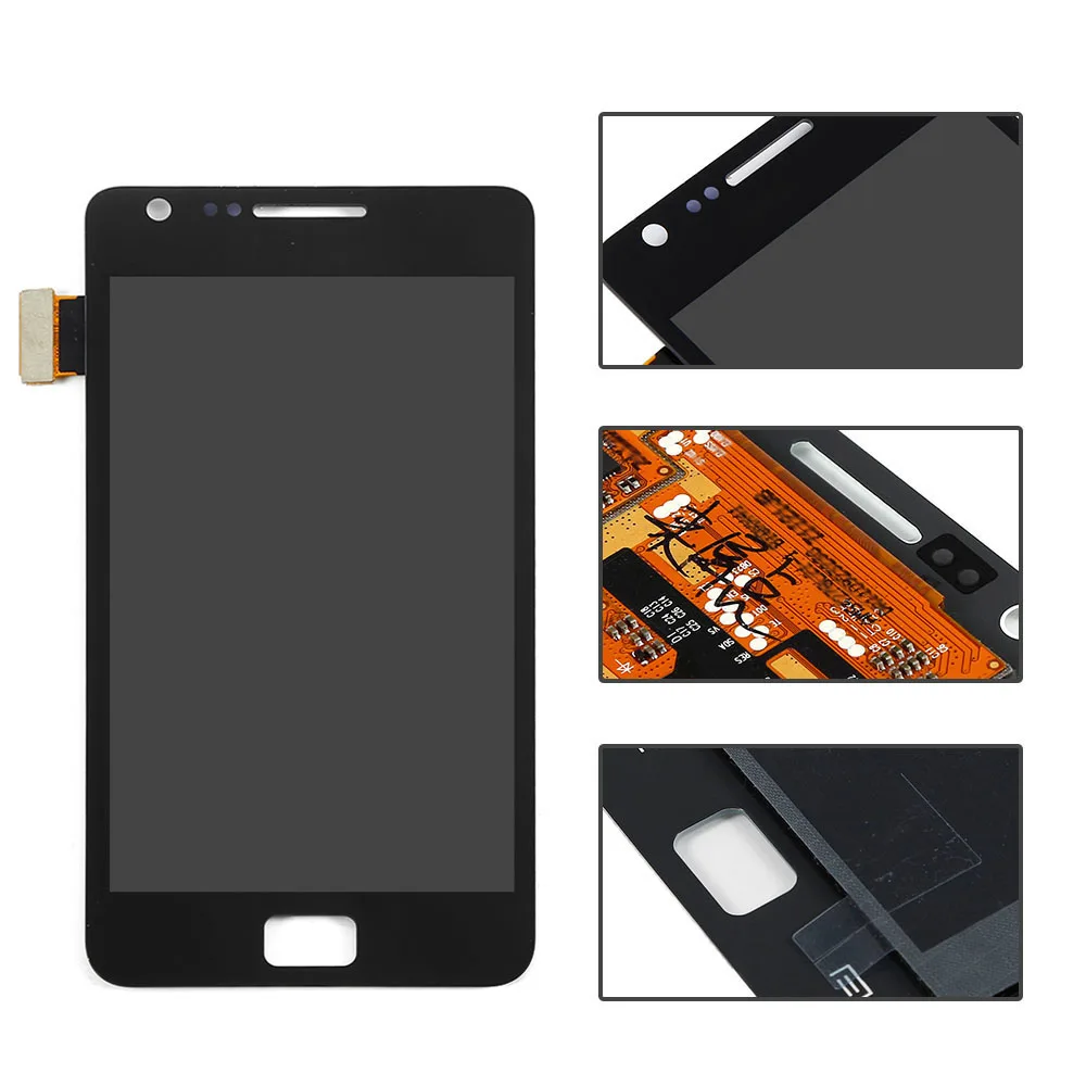 imágenes para Negro Para Samsung Galaxy S2 i9100 Pantalla LCD Táctil Digitalizador Pantalla Completa Asamblea Reemplazos Envío Libre + Número de seguimiento imágenes para Negro Para Samsung Galaxy S2 i9100 Pantalla LCD Táctil Digitalizador Pantalla Completa Asamblea Reemplazos Envío Libre + Número de seguimiento