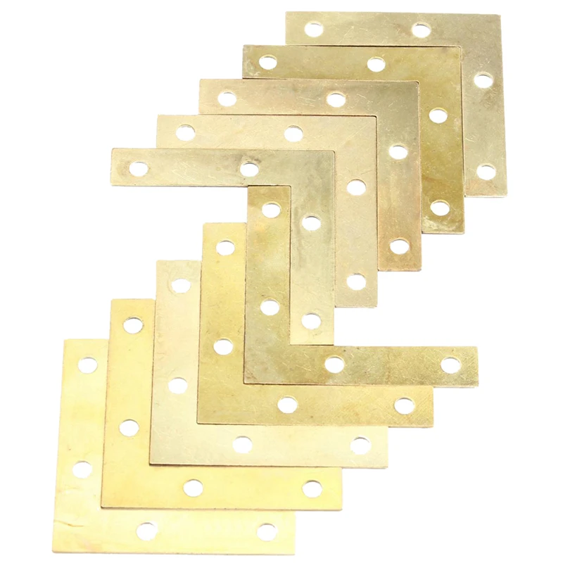 

20 pcs 51mm Flat Corner Right 90º Angle Bracket Repair Plate Fixing Brace