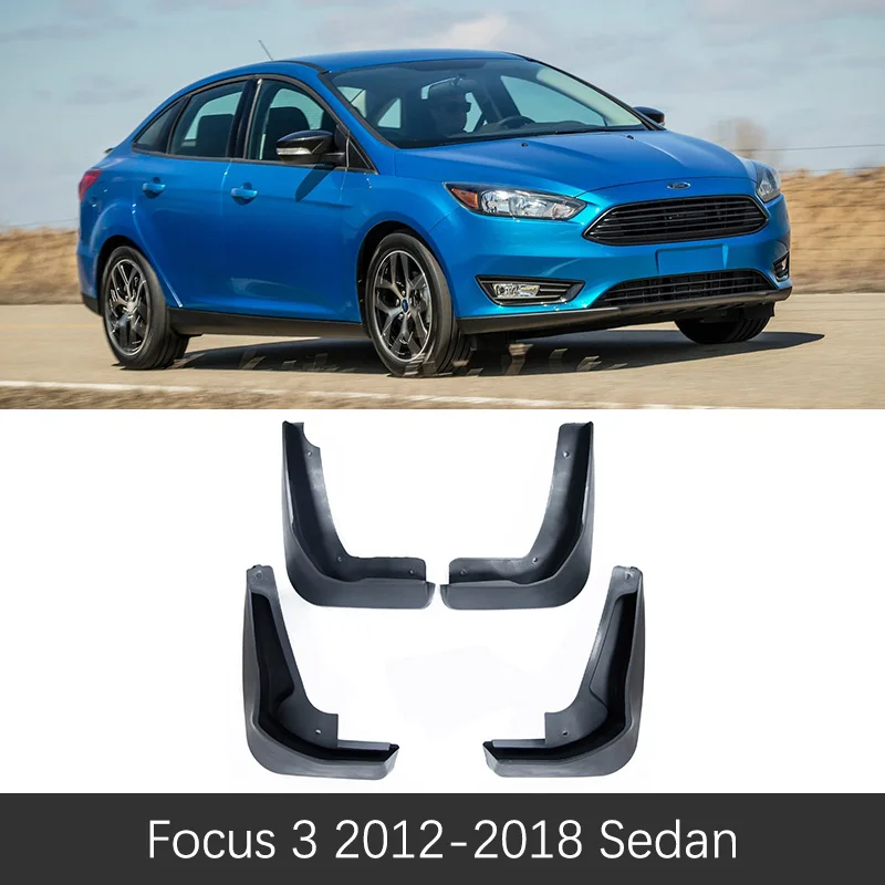 Для Ford Focus 3 MK3 2011~ крыло всплеск клапаном брызговик охранники брызговик аксессуары 2012 2013 - Цвет: Focus 3 Sedan