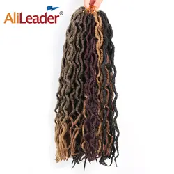 AliLeader 20 корни Nu Locs африканские корни 12 18 дюймов крючком волосы Ombre блондинка Faux Locs Curly накладки косички для черный Для женщин