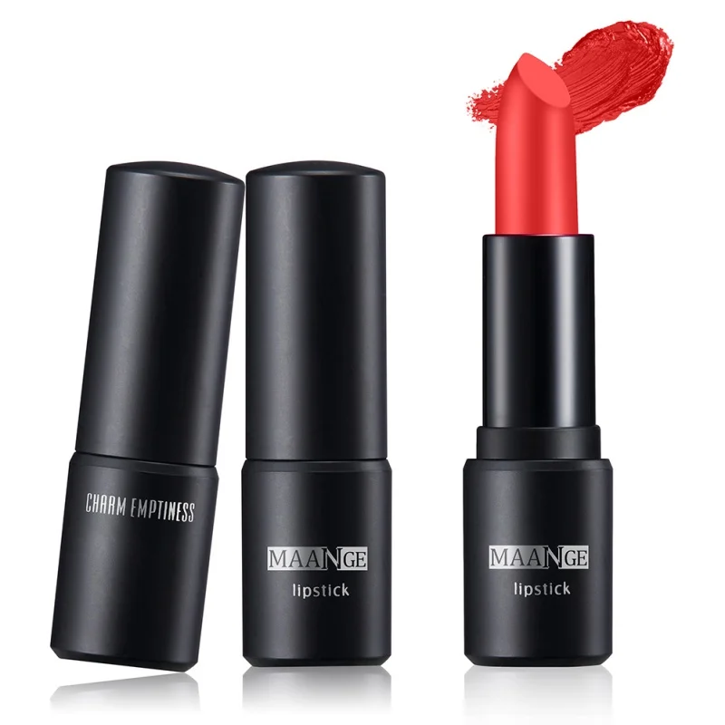 

12-Color Lipstick Moisturizer Waterproof Long Lasting Matte Lip Sticker Lip Tint Nude Makeup Cosmetics For Romantic Girls