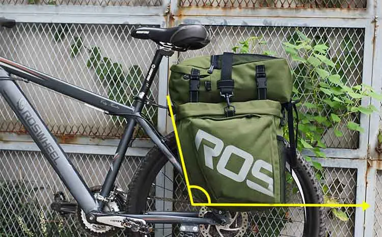 Perfect Bike Bag 37L Bicycle Carrier Rear Rack Trunk Cycling Luggage Back Seat Pannier Cycling Saddle Storage 12