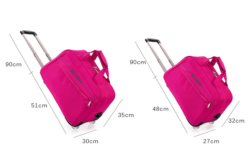 Чемодан на колесиках, женская сумка для путешествий, металлическая ручная тележка, женская и мужская сумка, большая посылка, чемодан для путешествий