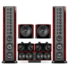 HIVI Лебеди 2.8A домашний кинотеатр Hi-end флагманская Система домашнего кинотеатра Передняя 2.8A центр 2.3C+ задний F5R+ Sub 15B