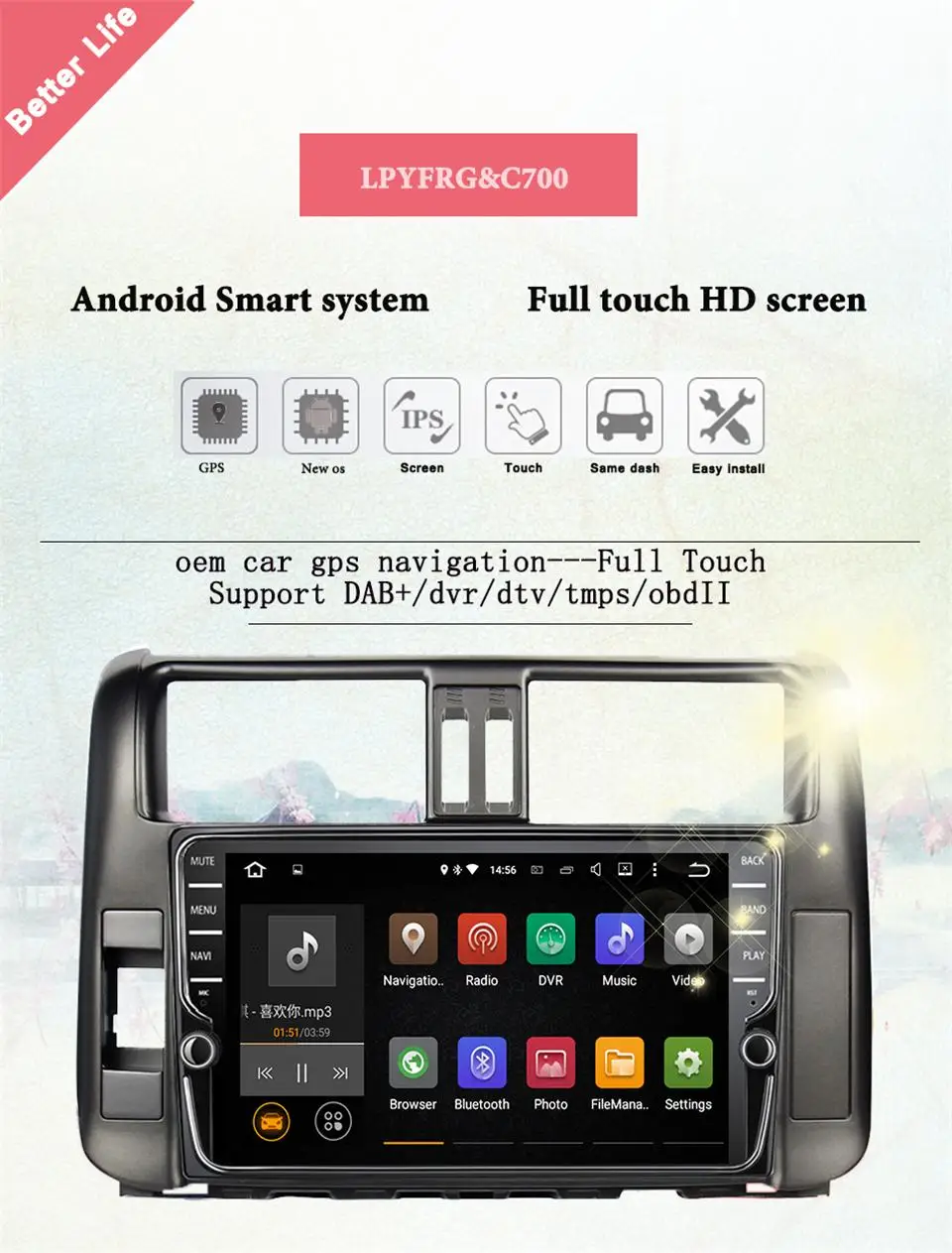 Excellent 8" Car Android radio for Toyota Prado 150 2010 2011 2012 2013 1024*600 Quad Core Multimedia 2 din car dvd player Cassette Audio 3 Excellent 8" Car Android radio for Toyota Prado 150 2010 2011 2012 2013 1024*600 Quad Core Multimedia 2 din car dvd player Cassette Audio 3