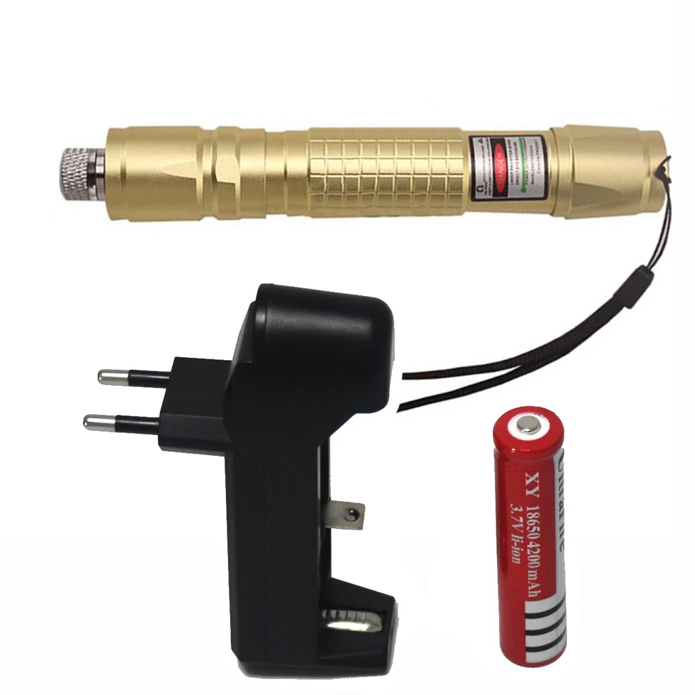 

Green Laser Pointer light Pen 532 nm 10000m Hang-type Long Distance burn firecrackers Burning Match Rechargeable Battery
