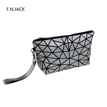 

F.N.JACK Womens Purses Waterproof Handbag Purse Geometric Bags Colorful Foldable Wallets Ladies Minibag Large Wallet 2019