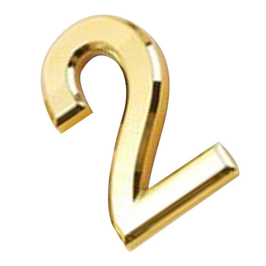 2pcs Freestanding Antique Door Number Room Plate Address Sign Plaque Office Home House Number 1 2