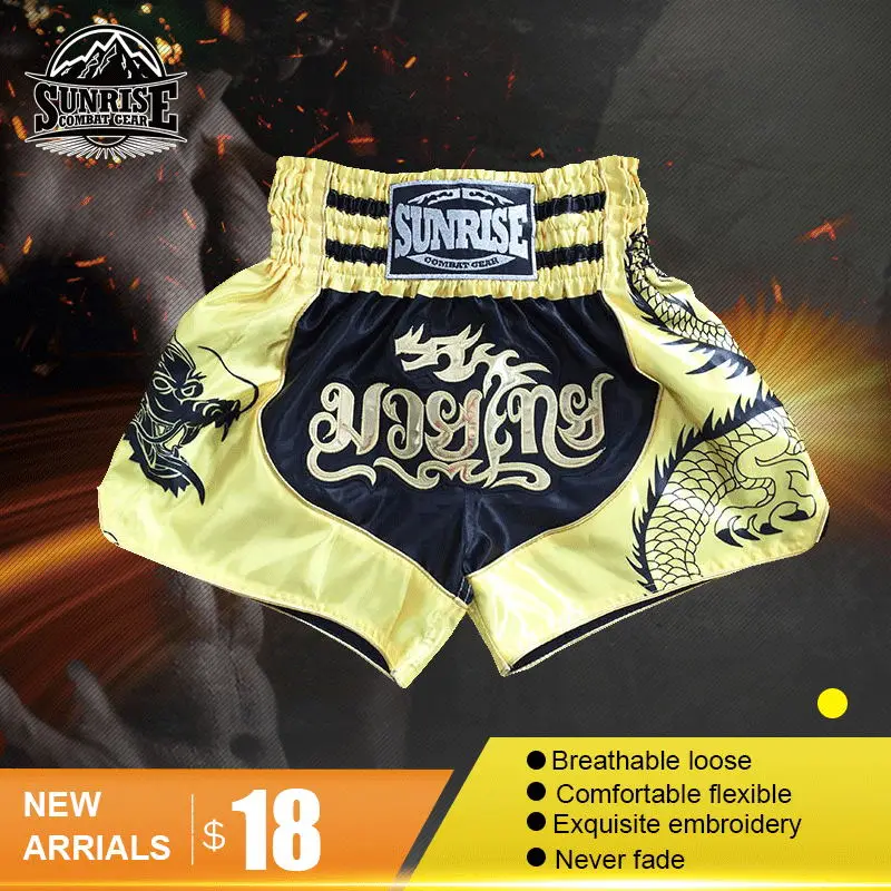 

Sunrise MMA Shorts New ReleaseMens Muay Thai Shorts Boxing Shorts