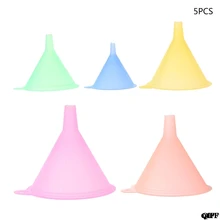 5 шт цветная пластиковая воронка Маленький Средний Большой набор жидкого масла кухонный набор