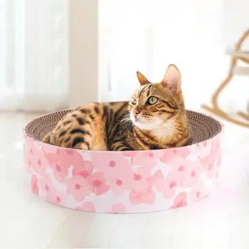 

New Cat Toy Large Bowl-Shaped Cat Bed Sofa Corrugated Paper Cat Scratch Board Pet Supplies