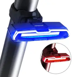 Велосипед задний фонарь ультра яркий велосипедный фонарь USB Перезаряжаемый светодиодный велосипедный задний фонарь 5 свет Режим фары с
