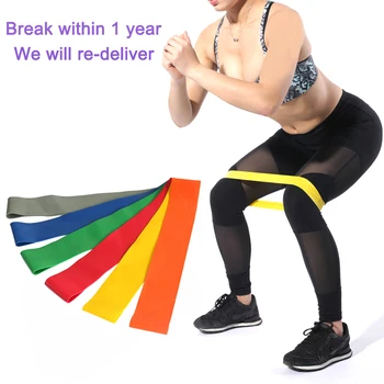

5pcs/Set Pilates Gym Resistance Bands Strength Training Nature Rubber Loop Sports Fitness Workout Elastic Athletic Yoga Expander