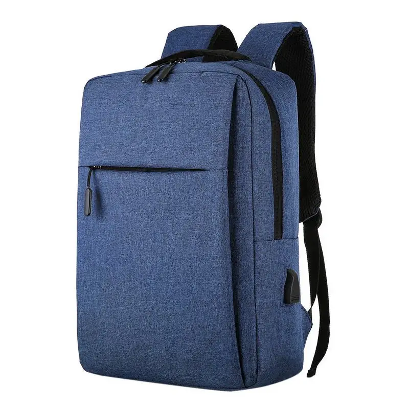 LITTHING 16 дюймов Сумка для ноутбука рюкзак Usb Мужской Рюкзак Дорожные рюкзаки рюкзак для мальчика рюкзак для отдыха Противоугонный 4 цвета - Цвет: Синий