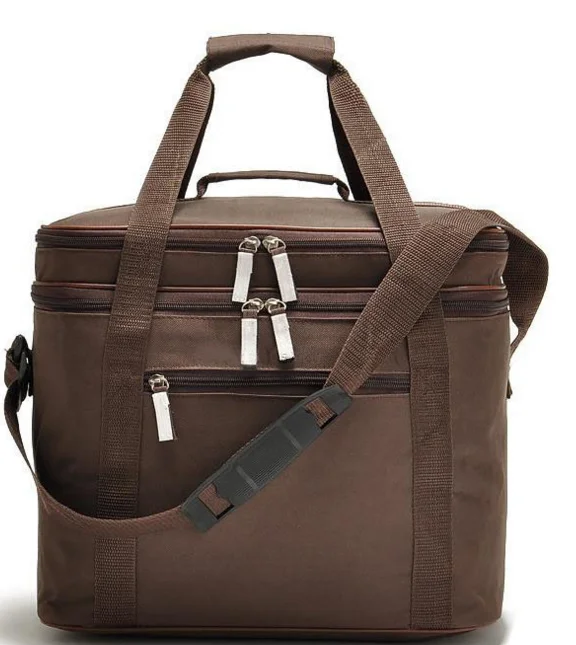 

Waterproof Men Women Cooler Bales Thermal Insulated Lunch Crossbody Bags Two Layer Food Bento Box Portable Picnic Tote D433