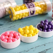 Cake Decorating Supplies for Bakers Cookie Cupcake Bright Metallic Sphere Sprinkles Decoration Decorative Sugar Ball bakers ez way dragees silver sugar cake cupcake cookie sprinkles 2mm