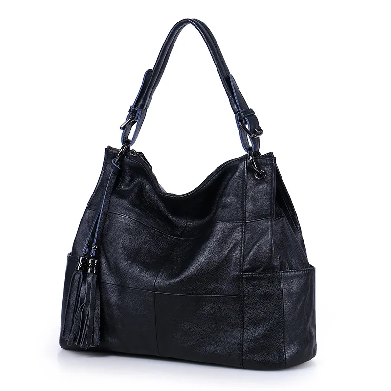 Mesul натуральная кожаная сумка, сумки, женские повседневные сумки с кисточками, большая вместительность, портативные сумки на плечо, женская сумка-тоут