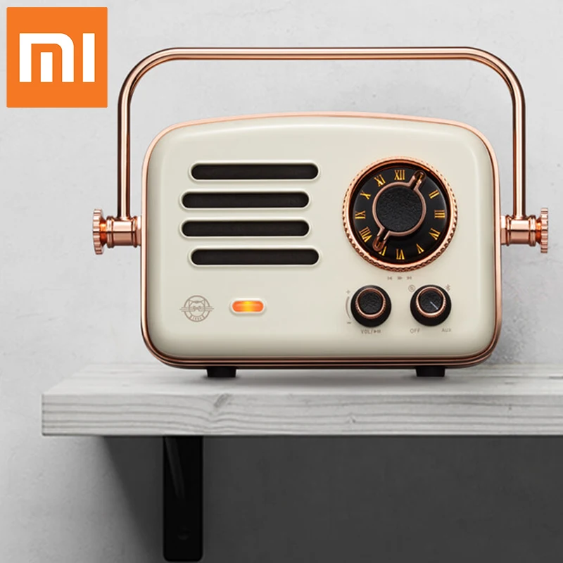 

NEW Xiaomi Smart radio Retro futurism Network FM station HIFI level charge Bluetooth AUX speakers Wifi Internet Portable Radio