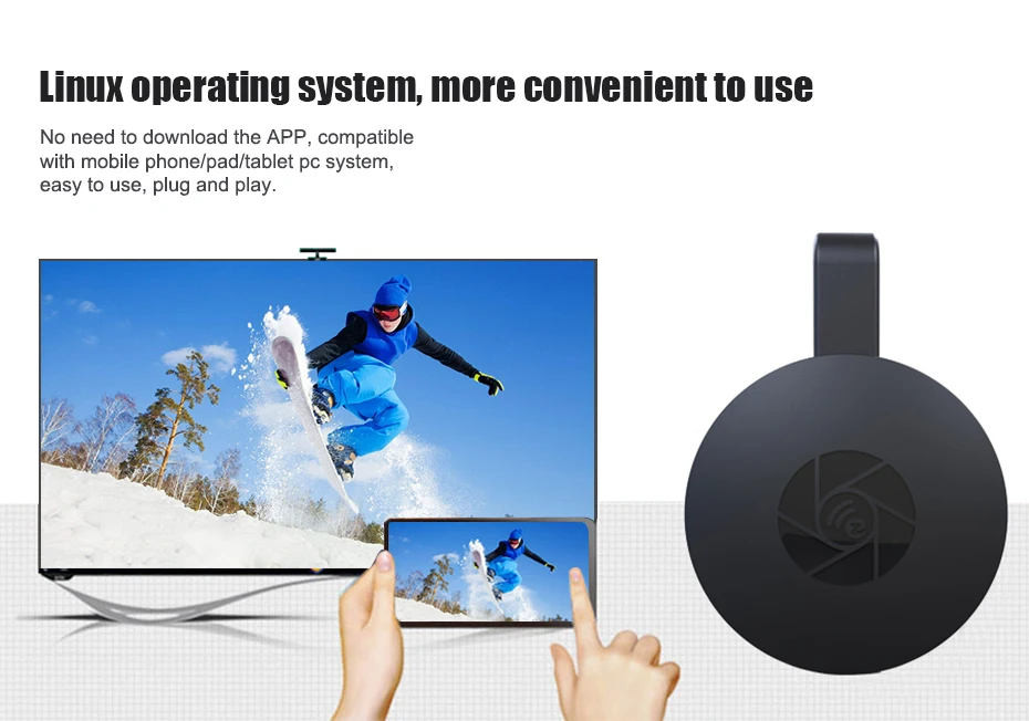 Wireless HDMI Dongle Miracast Anycast MiraScreen TV Stick 5