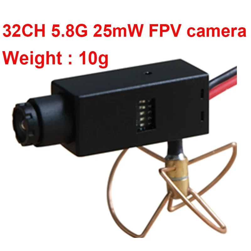 

25mW 5.8G 32CH wireless FPV camera drone camera super light 10g only wireless CCTV camera ok power by 7-24V 2-6S battery TE93B