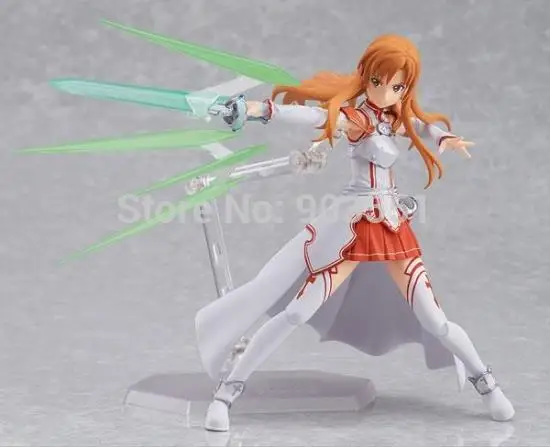 Аниме Меч Арт онлайн Figma kiito Asuna фигурка ПВХ фигурка Коллекция Модель Детская игрушка