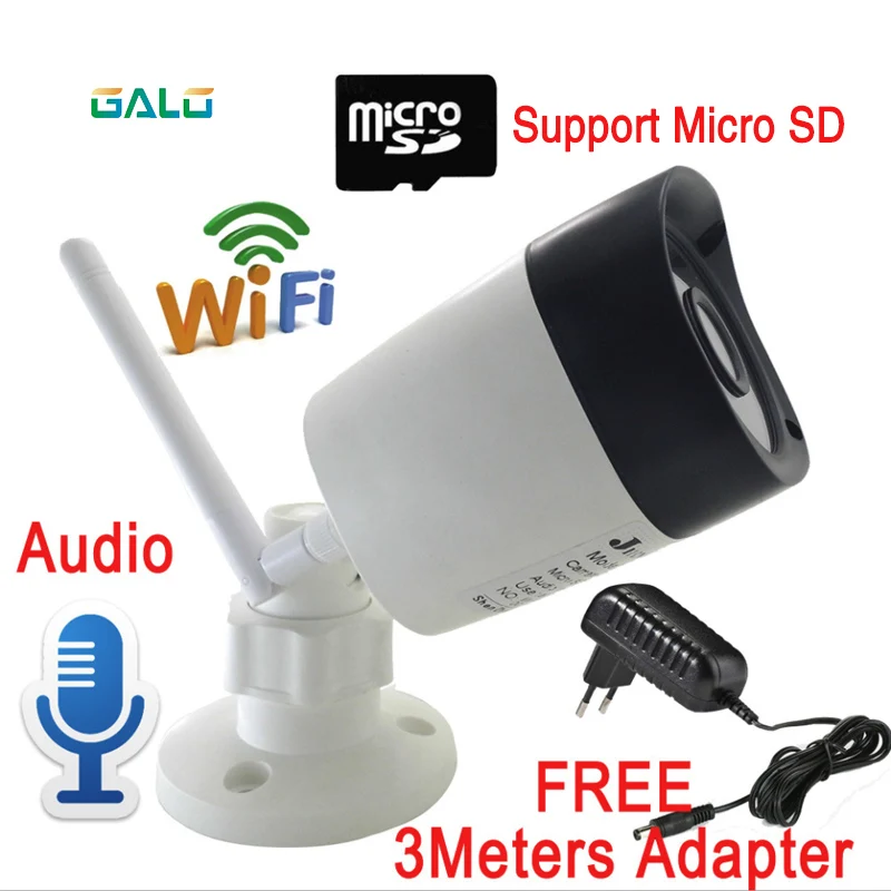 

GALO IP Camera Outdoor Waterproof Infrared Night Vision Security Video for swing sliding gate opener Garage surveillance