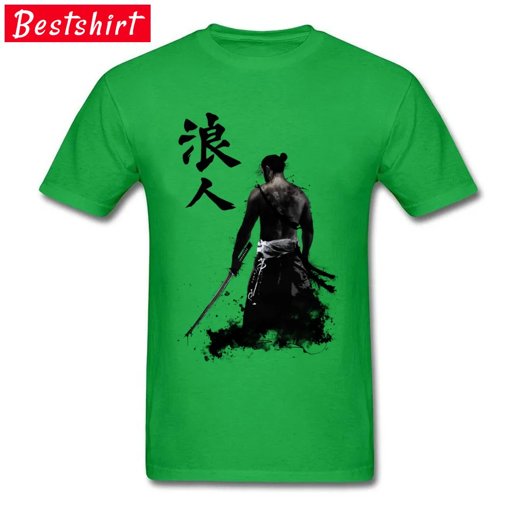2018 New Fashion Boy Tshirts Ronin Funny Tops Shirts 100% Cotton Short Sleeve Casual Clothing Shirt Crewneck Free Shipping Ronin green