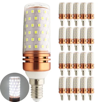 

20x E27 110V 220V 2835 SMD LED Bulb E14 Corn Candle Light 12W 16W Lamp Bombillas Cold Warm White
