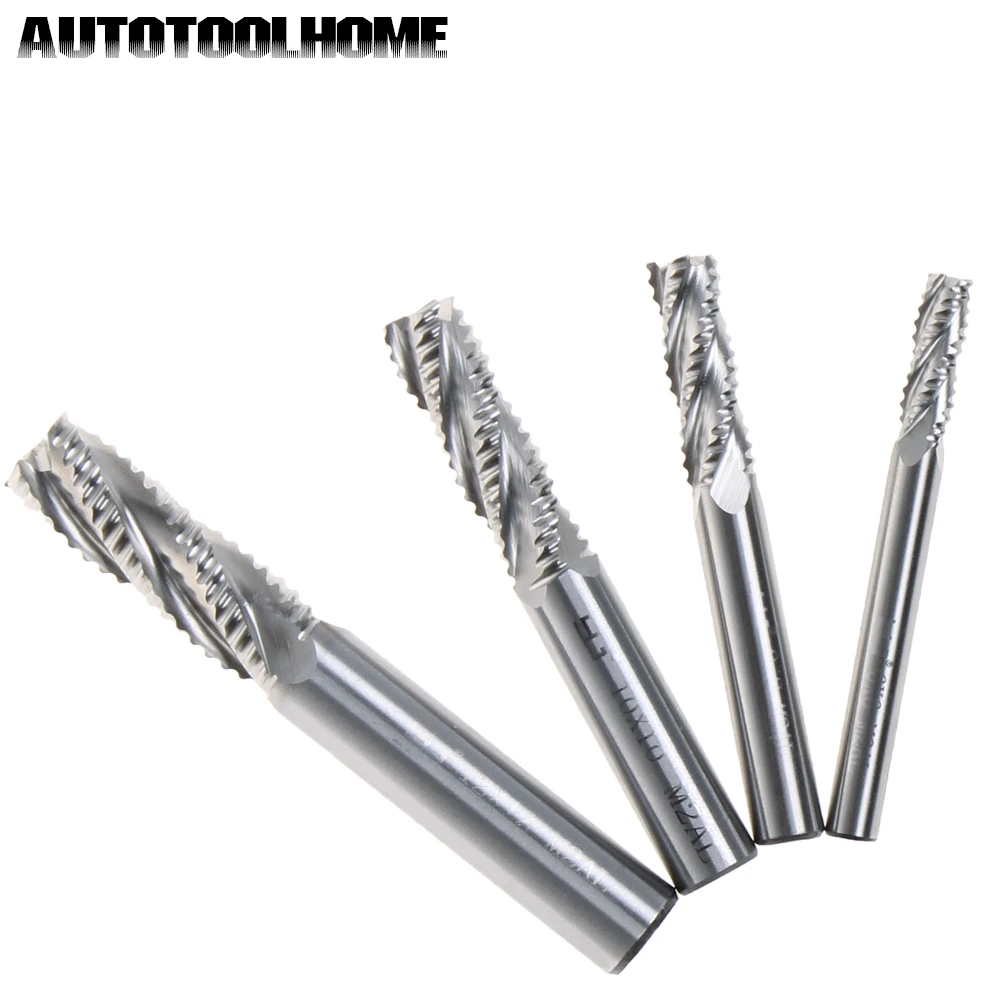 HRC70 Drill Bit Tool Set 6-Flute Tungsten Steel Super Strong 6-8mm 4pcs
