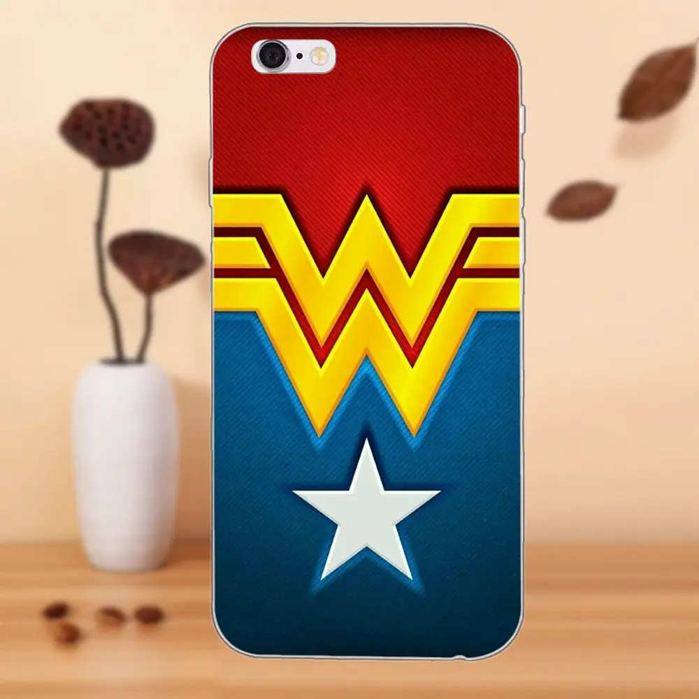 TPU Mobile For Sony Xperia Z Z1 Z2 Z3 Z4 Z5 compact Mini M2 M4 M5 T3 E3 E5 XA XA1 XZ Premium Comic Wonder Woman Logo Poster