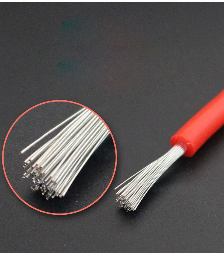 18AWG Высокая линия натяжения Мягкие силиконовые изолированные провода линии к dc