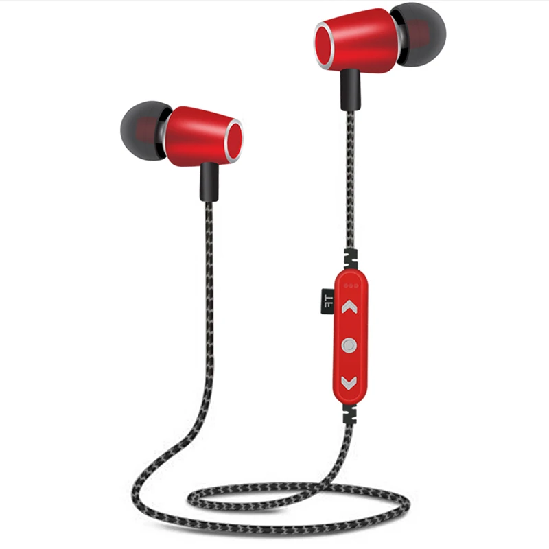 LWHWZT T14 Bluetooth 4 2 Headphone Sport Magnetic Headset Music TF Card Slot Earbuds With Microphone Earphones Wireless Android