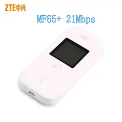 Разблокированный новый zte MF65 MF65 + HSPA + 21,6 Мбит/с 3g беспроводной маршрутизатор мобильный Карманный wifi широкополосный 3g sim-карта мобильный