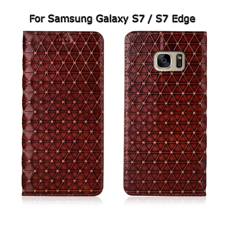 Мода Стенд флип чехол для телефона чехол для Samsung Galaxy S6 S7 S8 Edge Plus S8+ натуральная кожа коровы карты дизайн, чехол для телефона