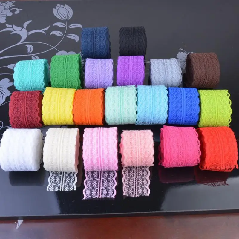 Lace Roll Spool Fabric Ribbon Netting Wedding Decoration Trim Garment Apparel Tulle Party Supplies 45mm*10M | Дом и сад