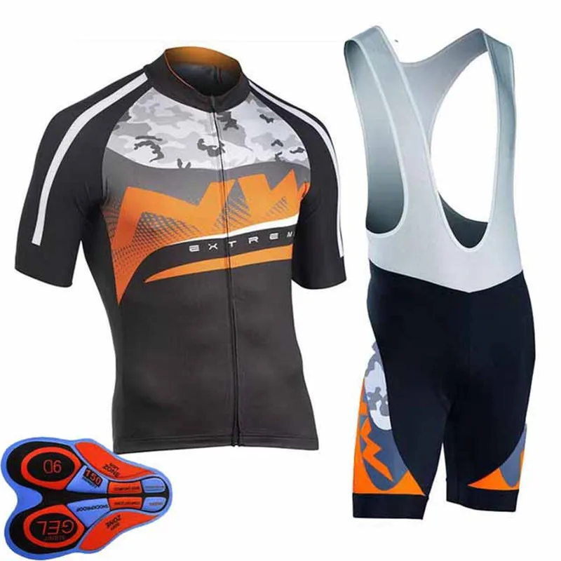 

NW 2019 NORTHWAVE Summer Men Cycling Jersey Short Sleeve Set Breathable bib shorts Bicycle Clothes Quick Dry Maillot