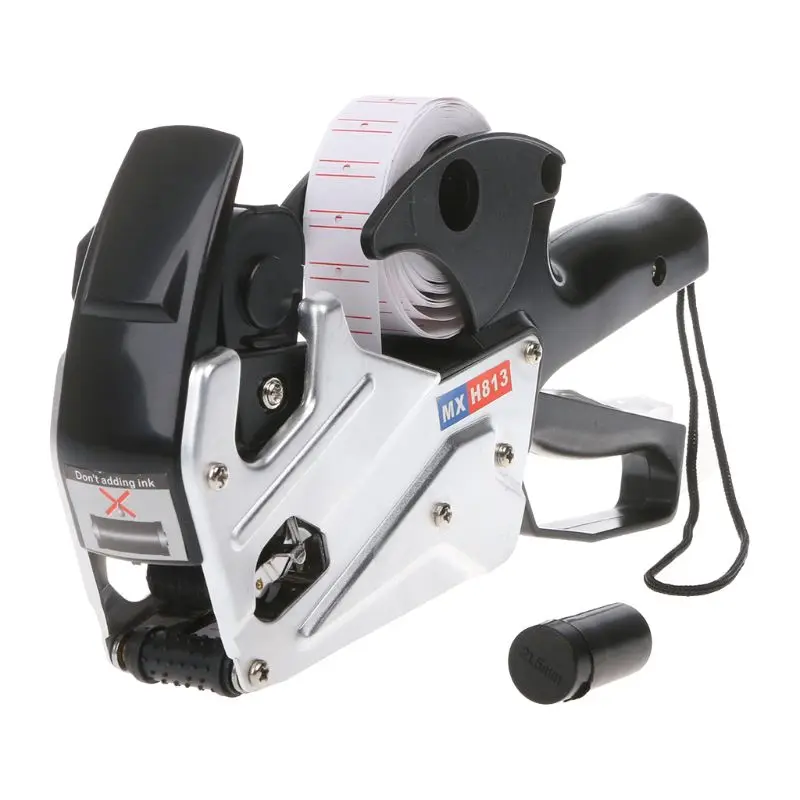 1Set MX H813 A line 8 Digits Price Tag Gun Labeler Paper For Retail