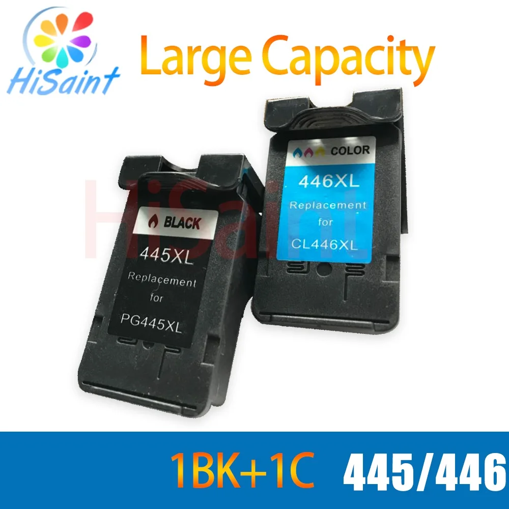 hisaint printer ink cartridge for canon 445 446 PG 445 CL 446 for pixma ip2810 mg2410 mg2510 ink