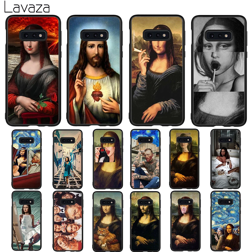 Мягкий чехол Lavaza Mona Lisa Art Для Galaxy A3 A5 2016 2017 A6 plus A7 A8 A9 J6 2018 A10 30 40 50 70 |