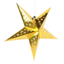 Christmas Decorations 1pc/set Laser Gold&Silver Paper Star Lanterns For Home Party Festival Decoration Supplies Christmas Decorations 1pc/set Laser Gold&Silver Paper Star Lanterns For Home Party Festival Decoration Supplies
