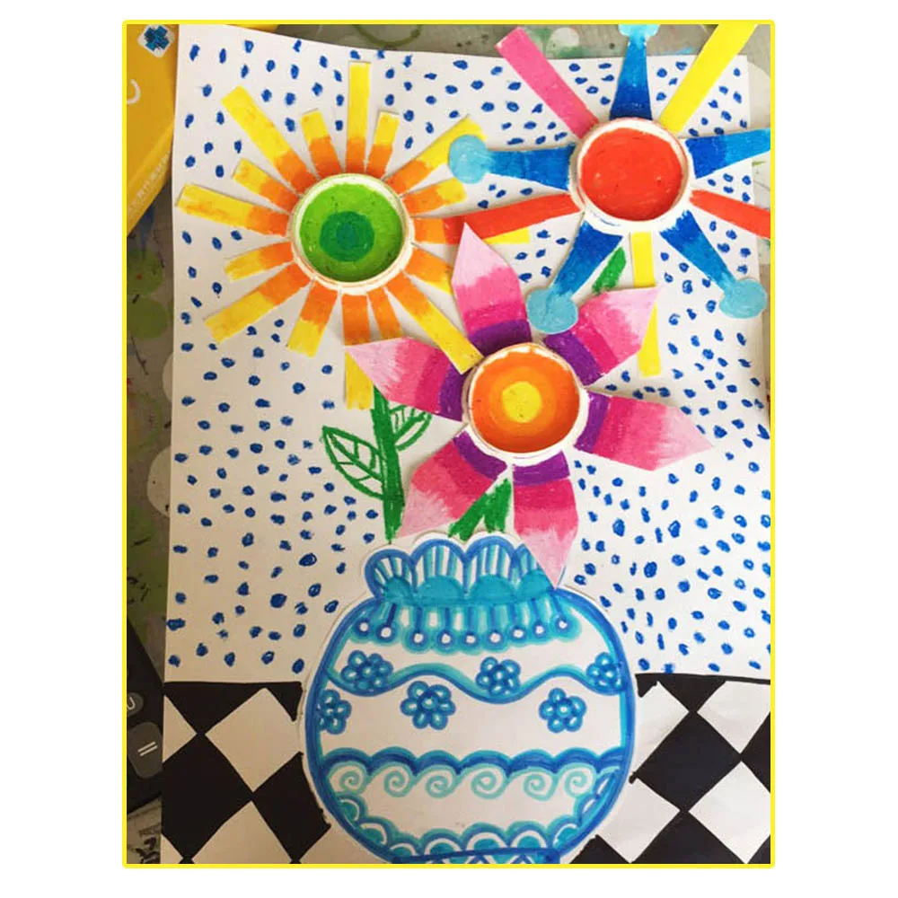 10 шт./компл. Складные Игрушки бумажные стаканы DIY Art Mini Stack Cup Развивающие детские