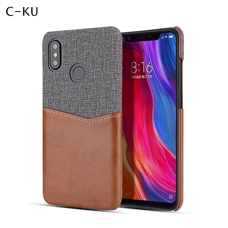 

Luxury Cloth Skin Leather Case for Xiaomi MI 8 SE global Card Holder Wallet Slim Hard Back Cover Coque for Xiaomi MI 8 Explorer