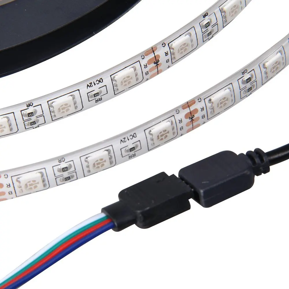 DC 12 V 60 светодиодов/метр SMD 5050 холодный белый гибкая светодиодная лента Водонепроницаемая светодиодная лента