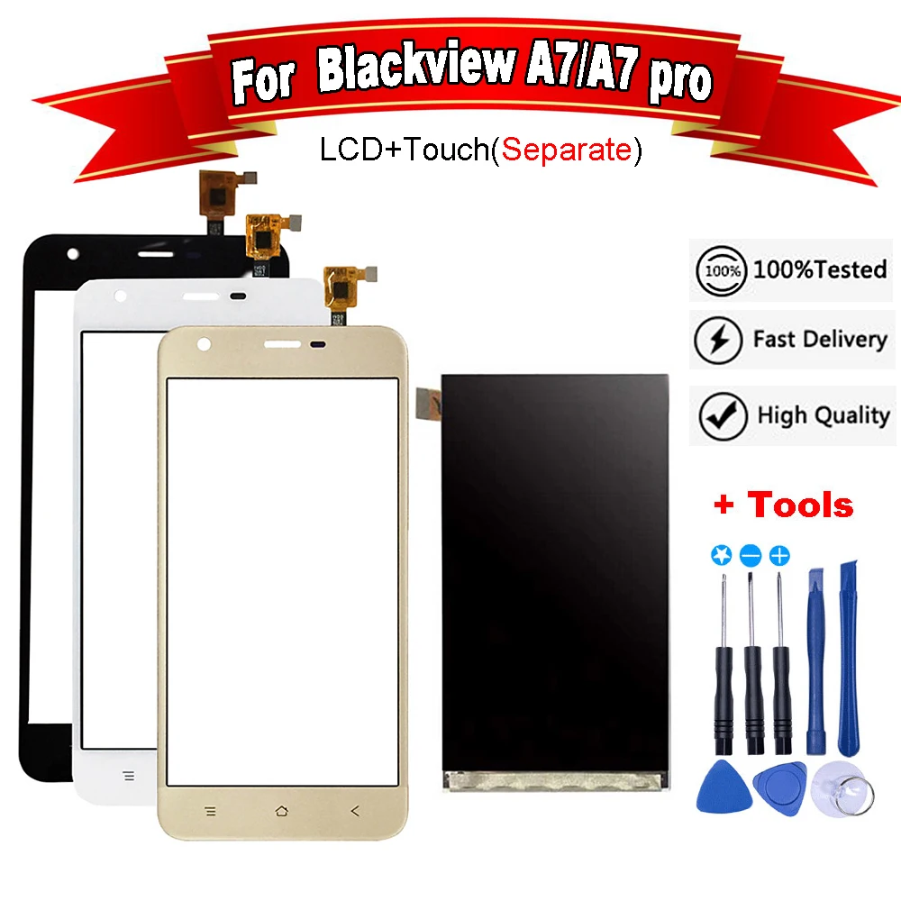 

5.0"inch LCD Display For Blackview A7 LCD Display +Touch Screen Assembly Digitizer Replacement for A7 pro MFP050375