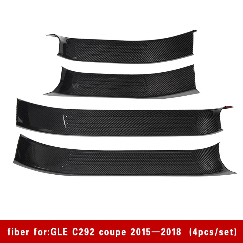 Для Mercedes Benz GLE W166 350d GLE купе C292 amg GLE Mercedes подоконная Накладка аксессуары - Название цвета: GLE C292 coupe fiber