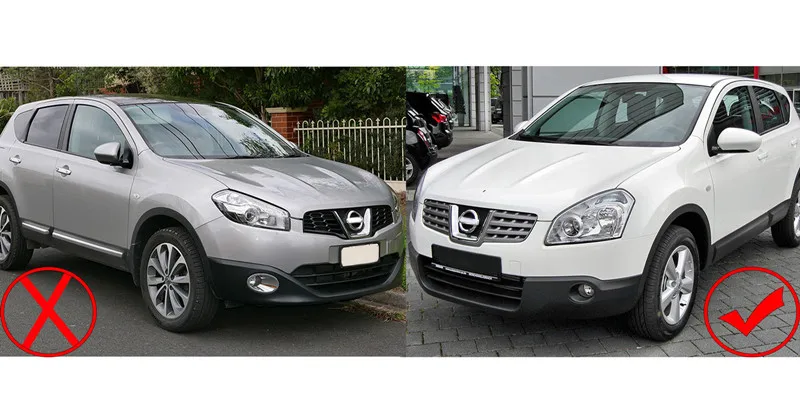 Экстерьера автомобиля chrome для Nissan Qashqai J10 передних фар сзади фары крышка лампы задние фонари планки 2006-2009