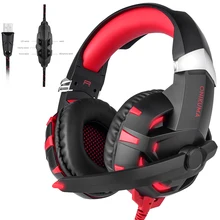 ONIKUMA K2 USB 7,1 канальный звук стерео игровые наушники шлем геймерская гарнитура с микрофоном светодиодный светильник для компьютера ПК ноутбука